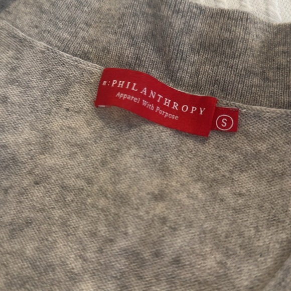 N:philanthropy Grey Wool/Cashmere Sweater - Picture 3 of 6